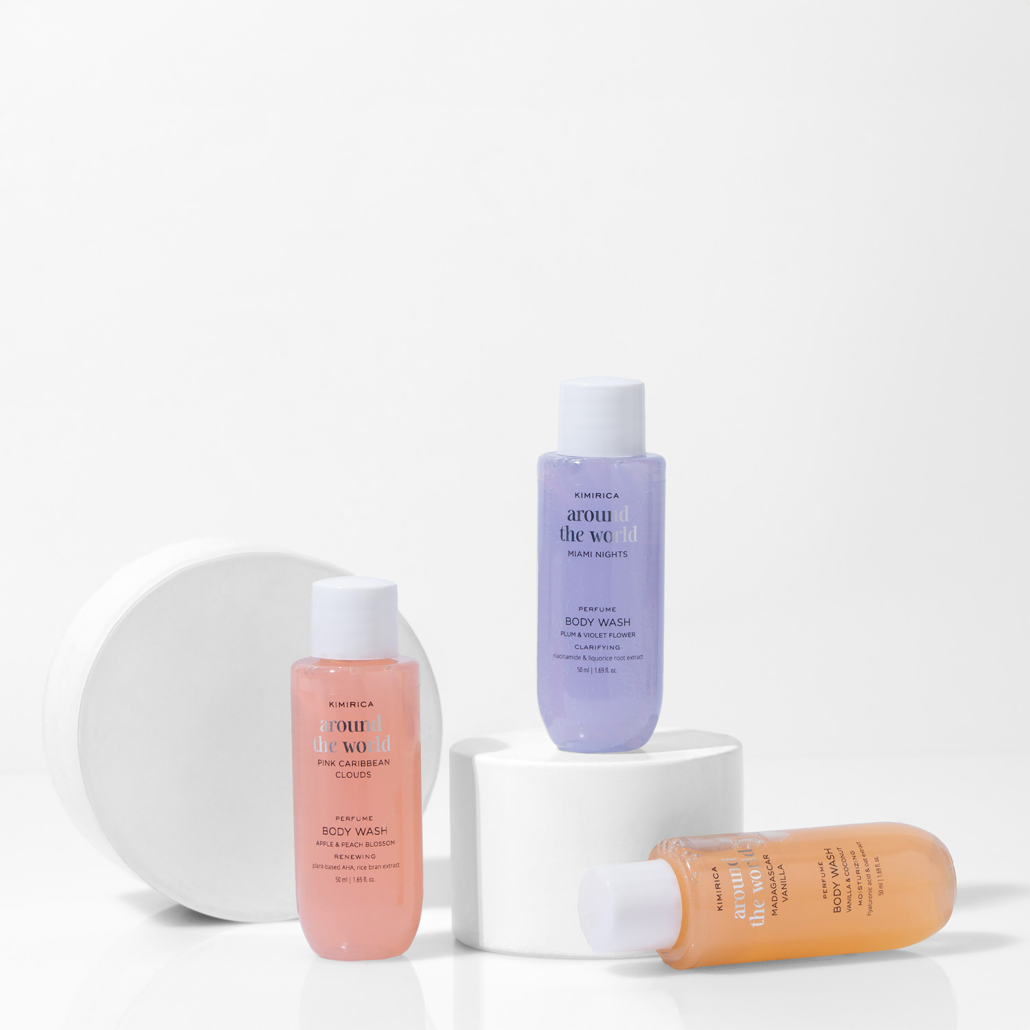 Image of KIMIRICA Around the world perfume body wash trio gift set
