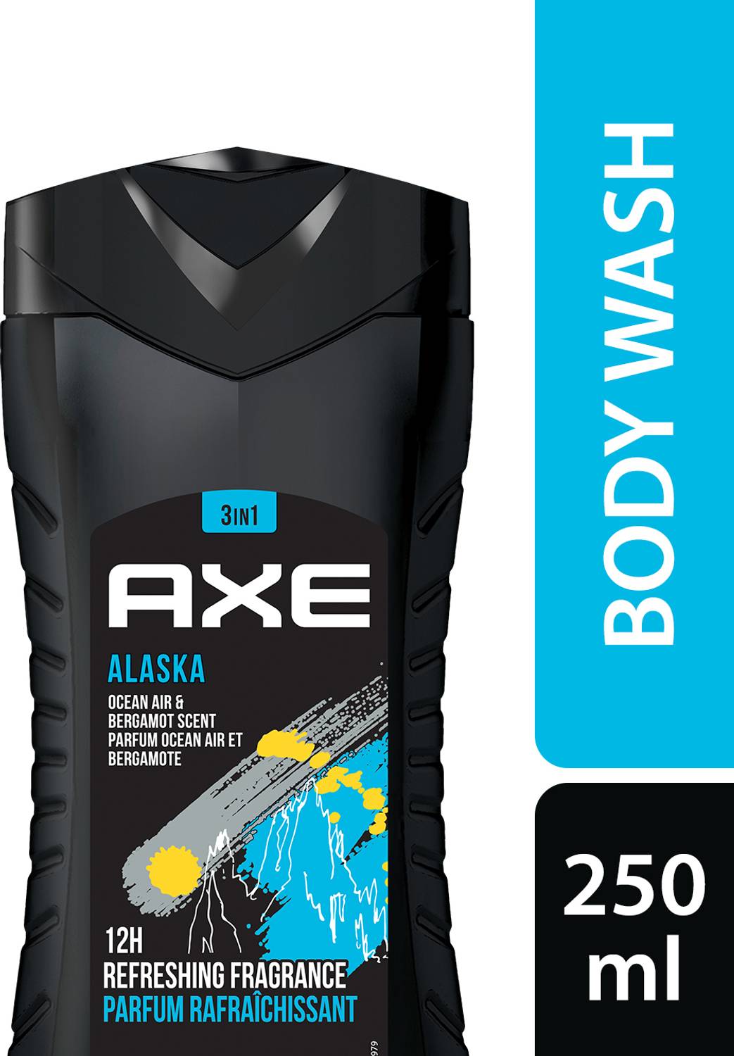 AXE Alaska 3 In 1 Body, Face & Hair Wash for Men, Long-Lasting Fragrance