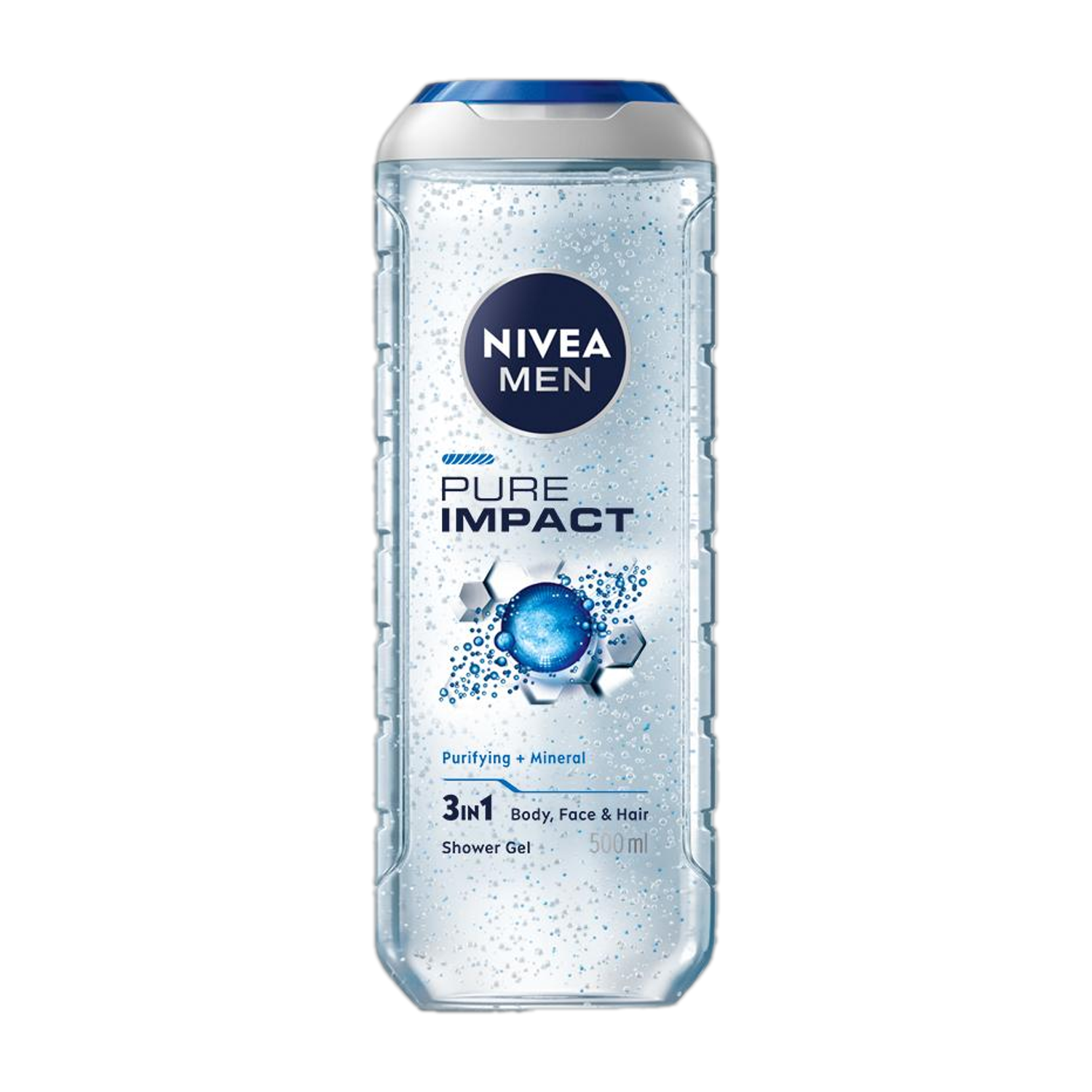 Nivea Men Pure Impact Purifying Micro Body Wash 500 ml - Image 1
