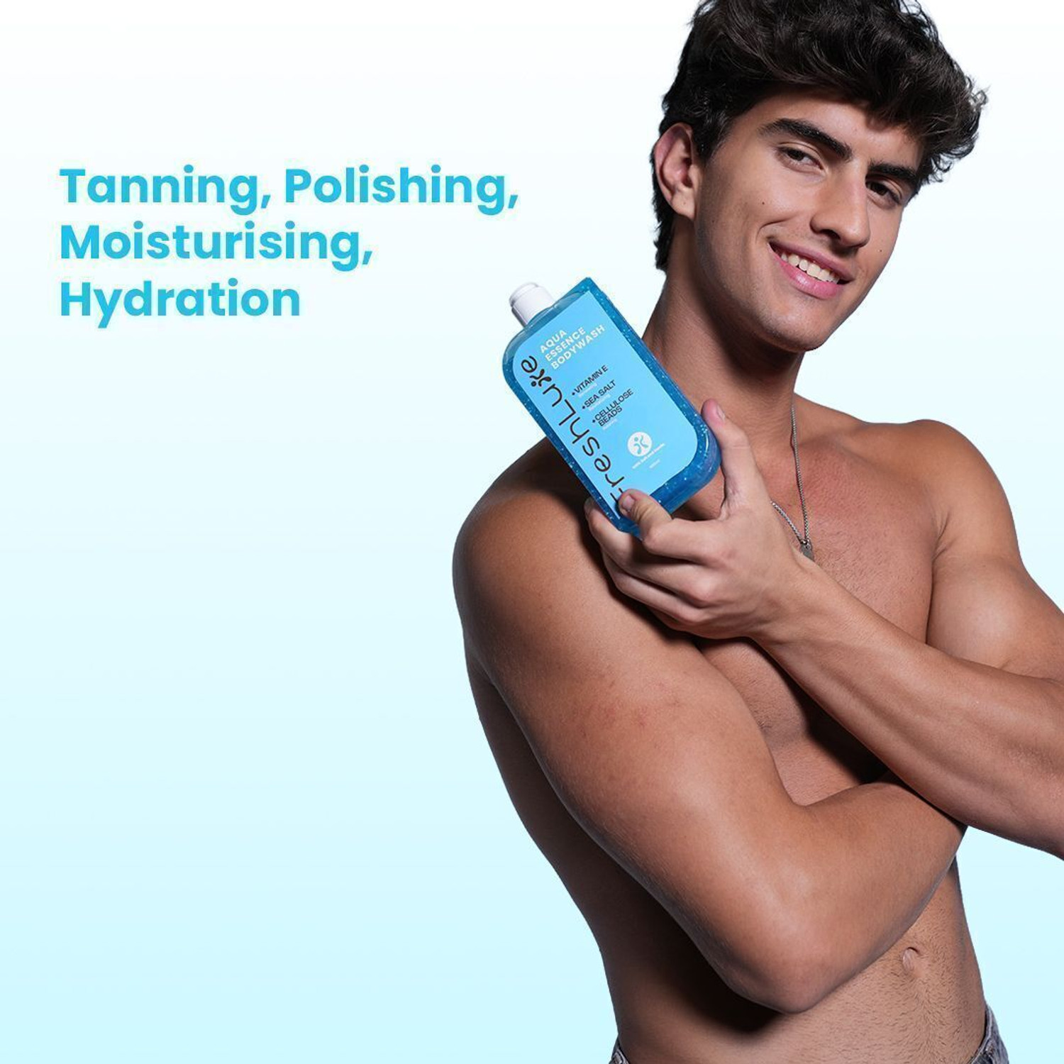 Image of FreshLuxe Aqua Essence Showergel for Exfoliation & De-tan Skin Bodywash