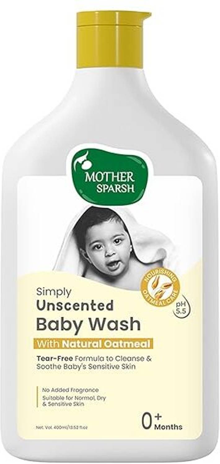 Mother Sparsh Simply Unscented Baby Wash 400 ml