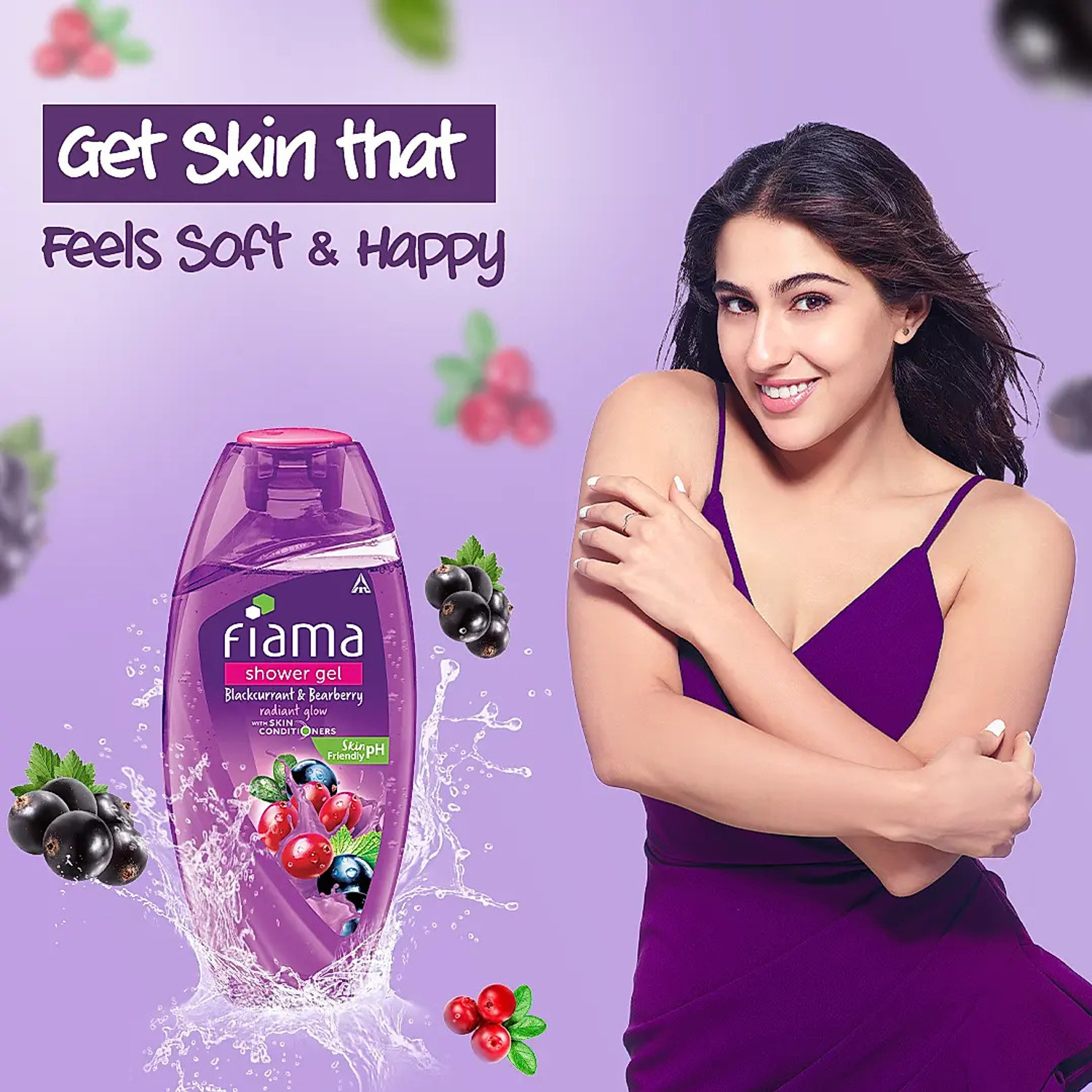 Image of FIAMA Blackcurrant & Bearberry Shower Gel For Body Wash