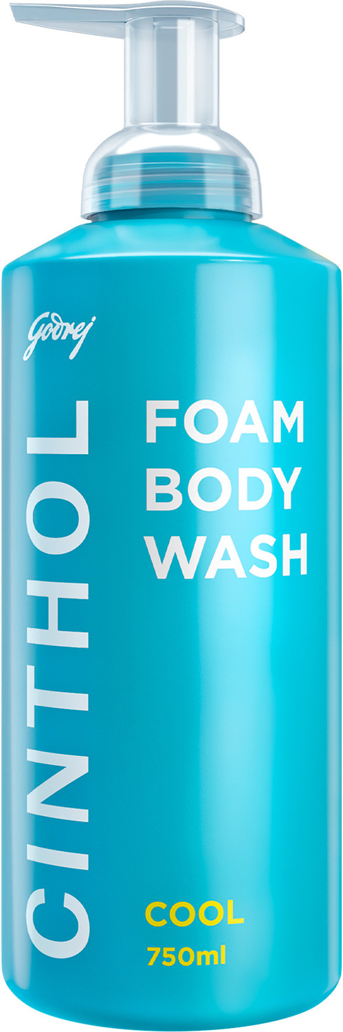 Image of CINTHOL Cool Foaming Body Wash, Glycerin Shower Gel