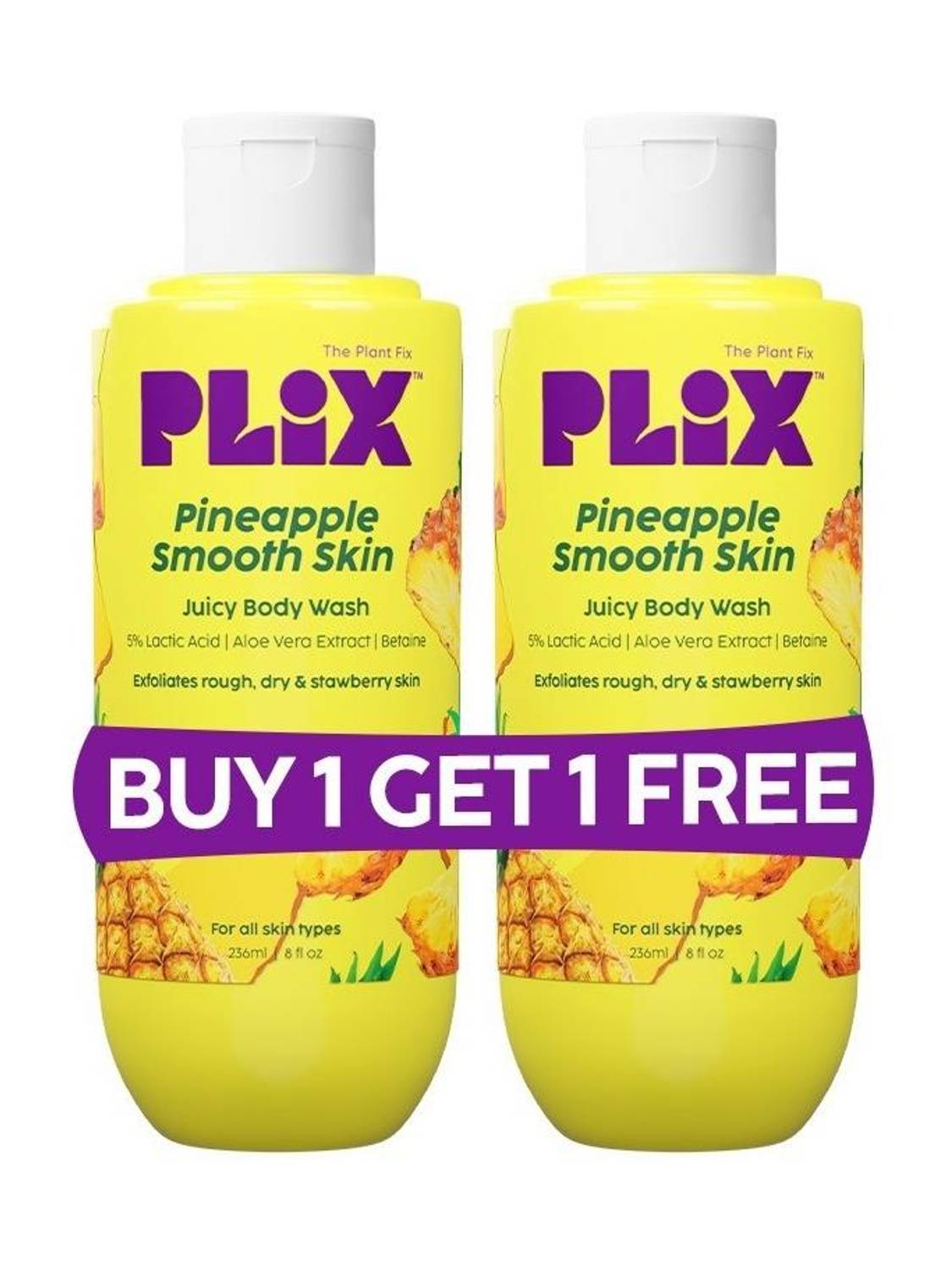 The Plant Fix Plix Pineapple Lactic Acid Body Wash - Image 1
