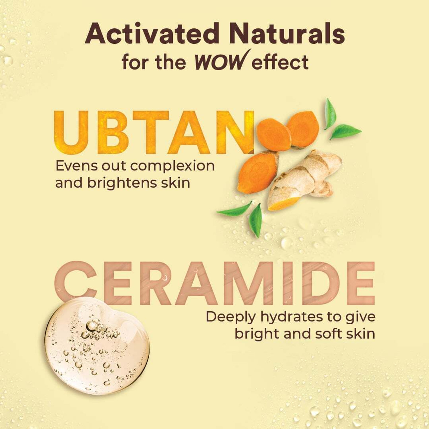 Image of WOW SKIN SCIENCE Ubtan & Ceramide Body Wash | Radiance Boosting Cleanser | Revives Dull Skin