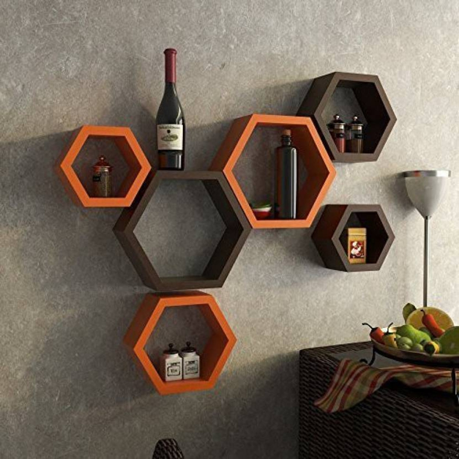 Image of Ruby Perl Solid Wood Open Book Shelf