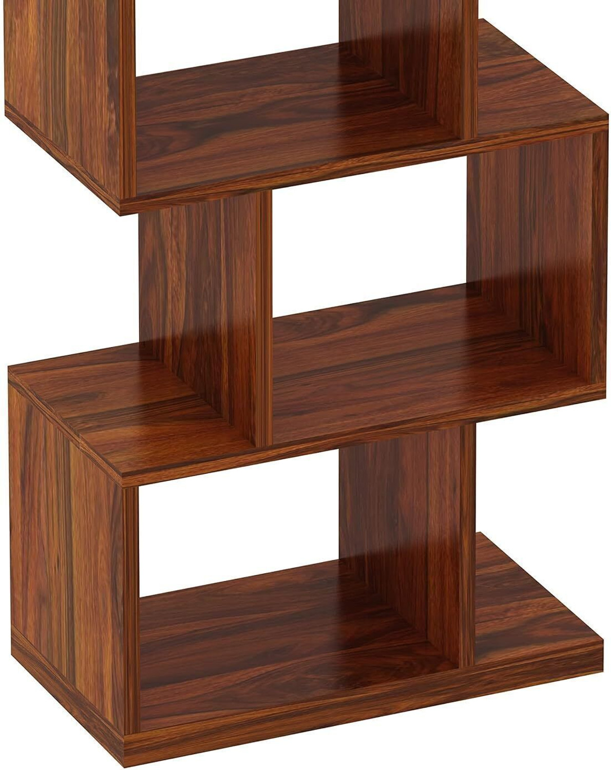 Image of Ganpati Arts Wooden Strap Book Shelf /Rack for Living Room /Home Solid Wood Open Book Shelf