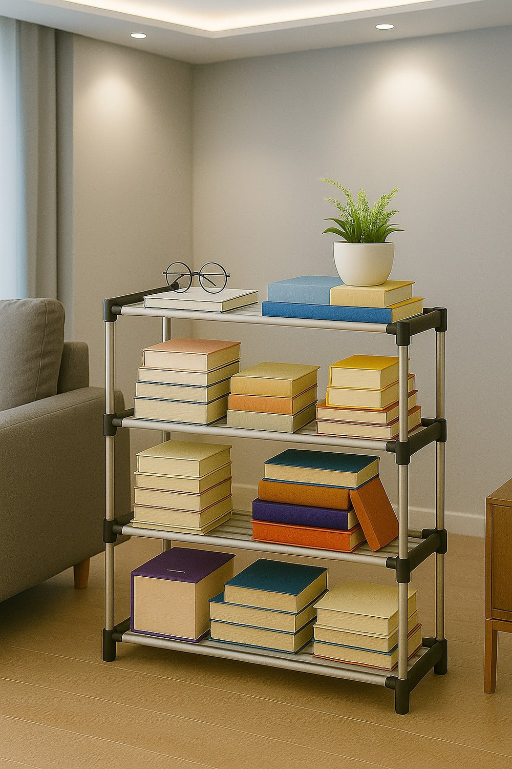 Image of sharma ji store Plastic Open Book Shelf