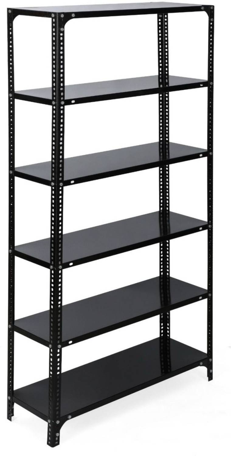 fiora 6-Shelf Metal Storage Book Shelf - Image 1