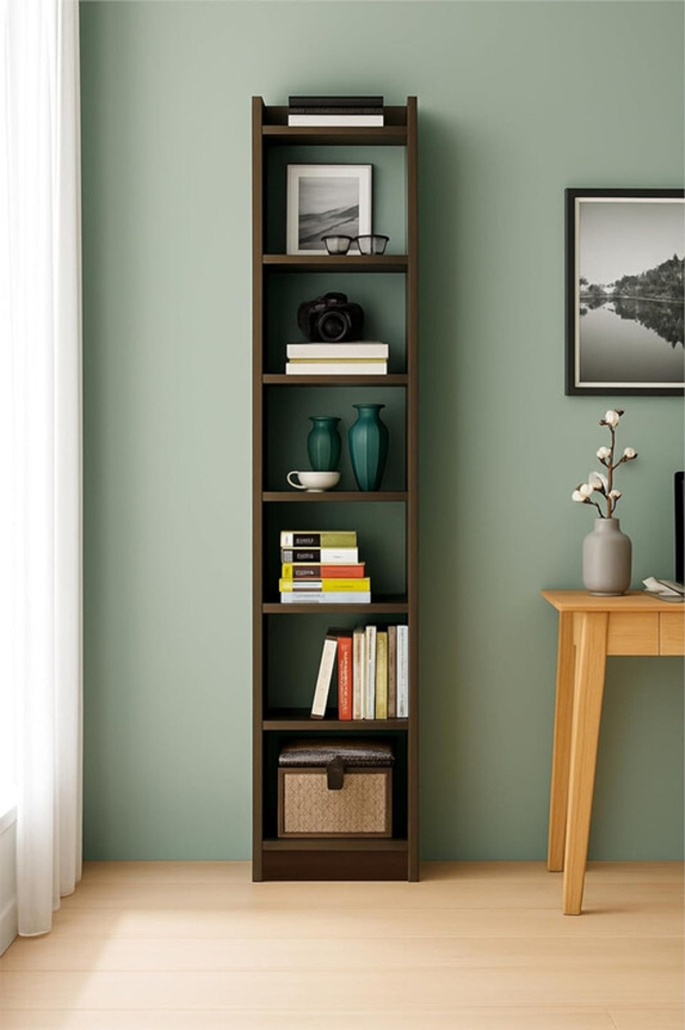 Image of Flipkart Perfect Homes 7 Tier Large Open Bookshelf for Home Rack Showcase Organizer 33 *24*182cm Engineered Wood Open Book Shelf