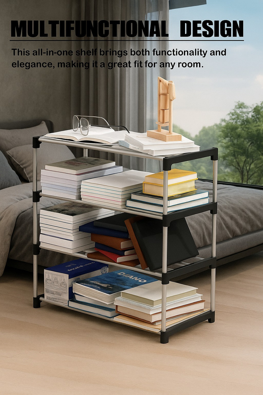 Image of sharma ji store Plastic Open Book Shelf