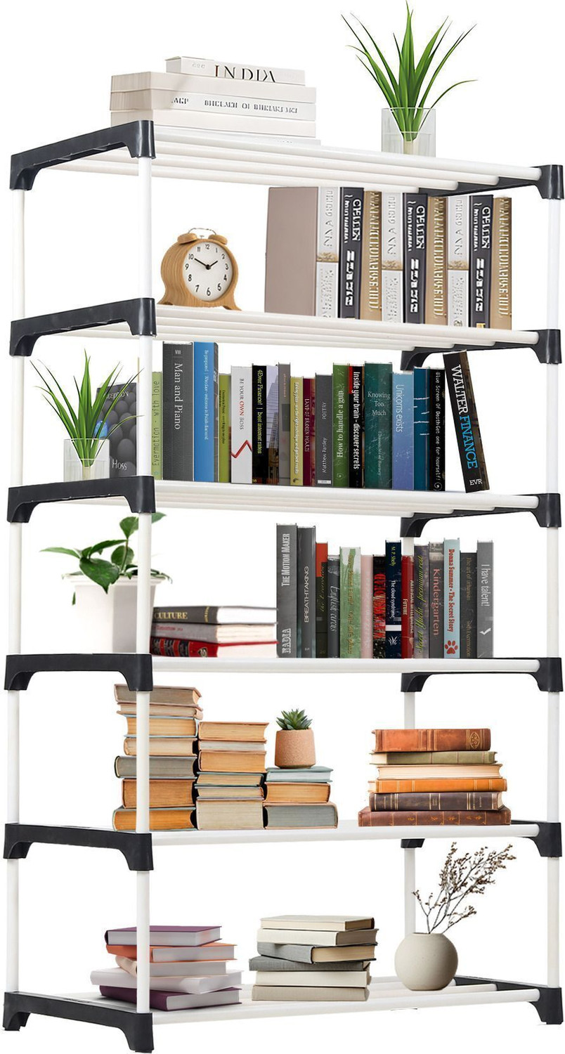 Image of LOTSPEK Lotspek 6 layer unbreakable book self for home office bookcase rack bookshelf Plastic Open Book Shelf