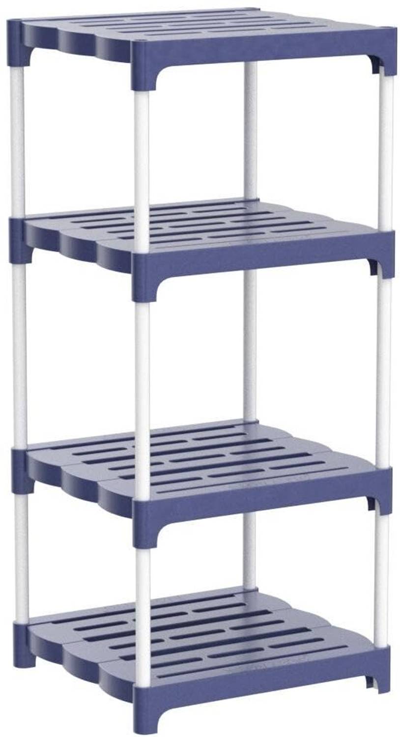 Bazooka Book Stand, Home Decor Storage Rack Showcase Organizer for Living Room, Office Plastic Open Book Shelf