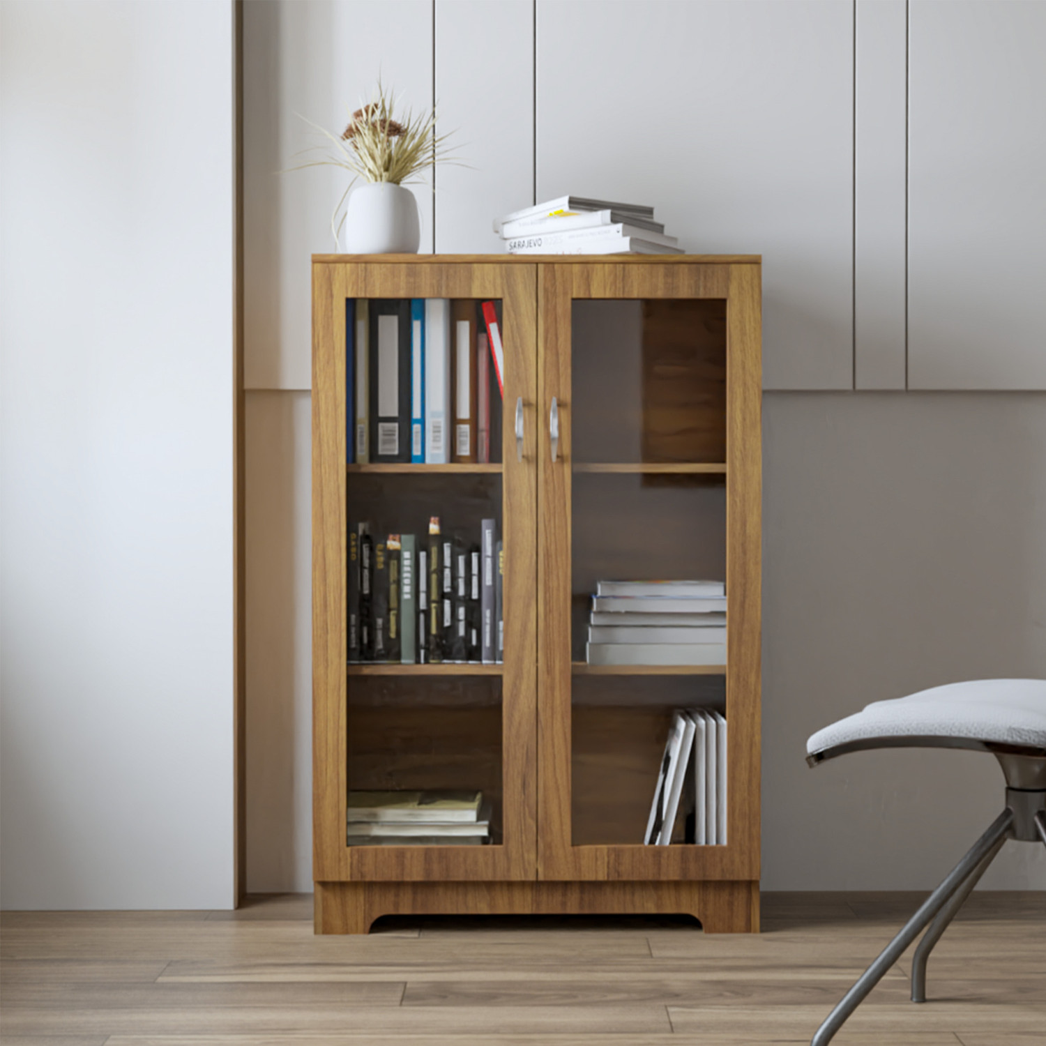 Image of SNAPFIT LIFESTYLE Book Nook Engineered Wood Close Book Shelf