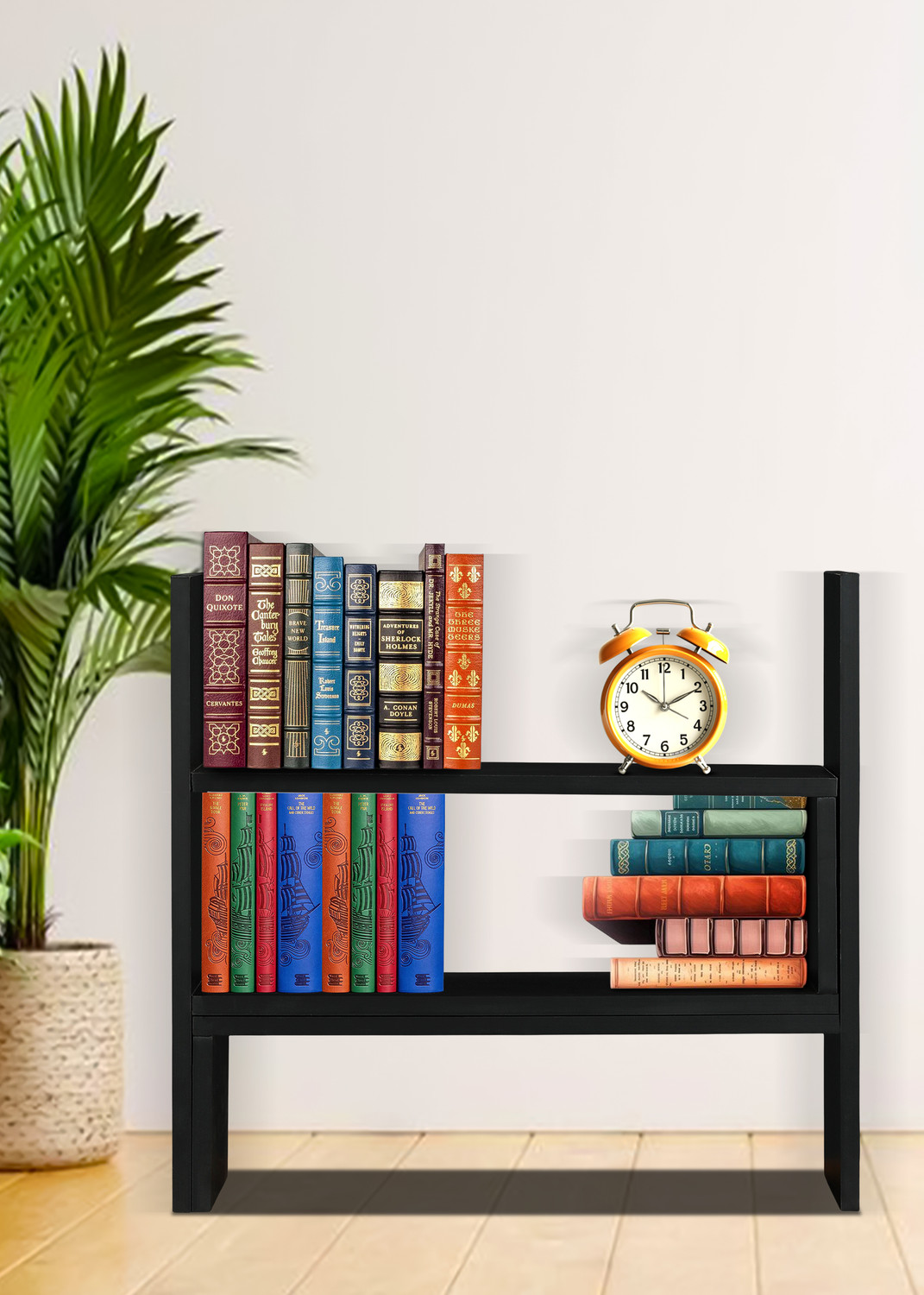 Image of KVS Furniture Wooden Bookcase for Home Office and Library Engineering Wood Space Engineered Wood Open Book Shelf