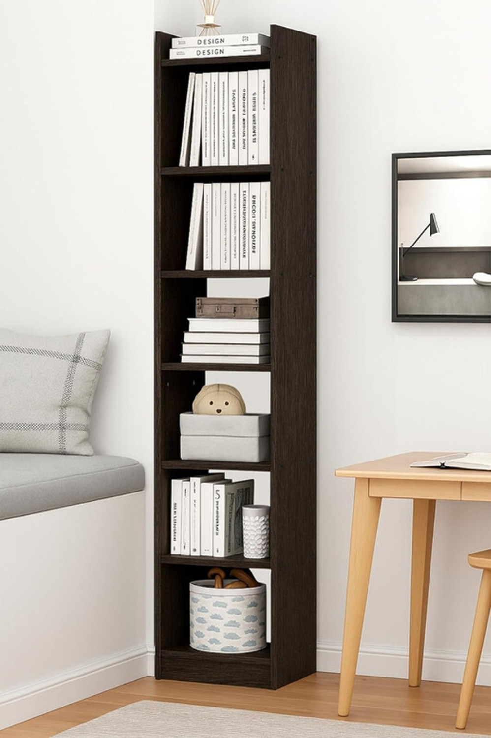 Image of Flipkart Perfect Homes 7 Tier Large Open Bookshelf for Home Rack Showcase Organizer 33 *24*182cm Engineered Wood Open Book Shelf