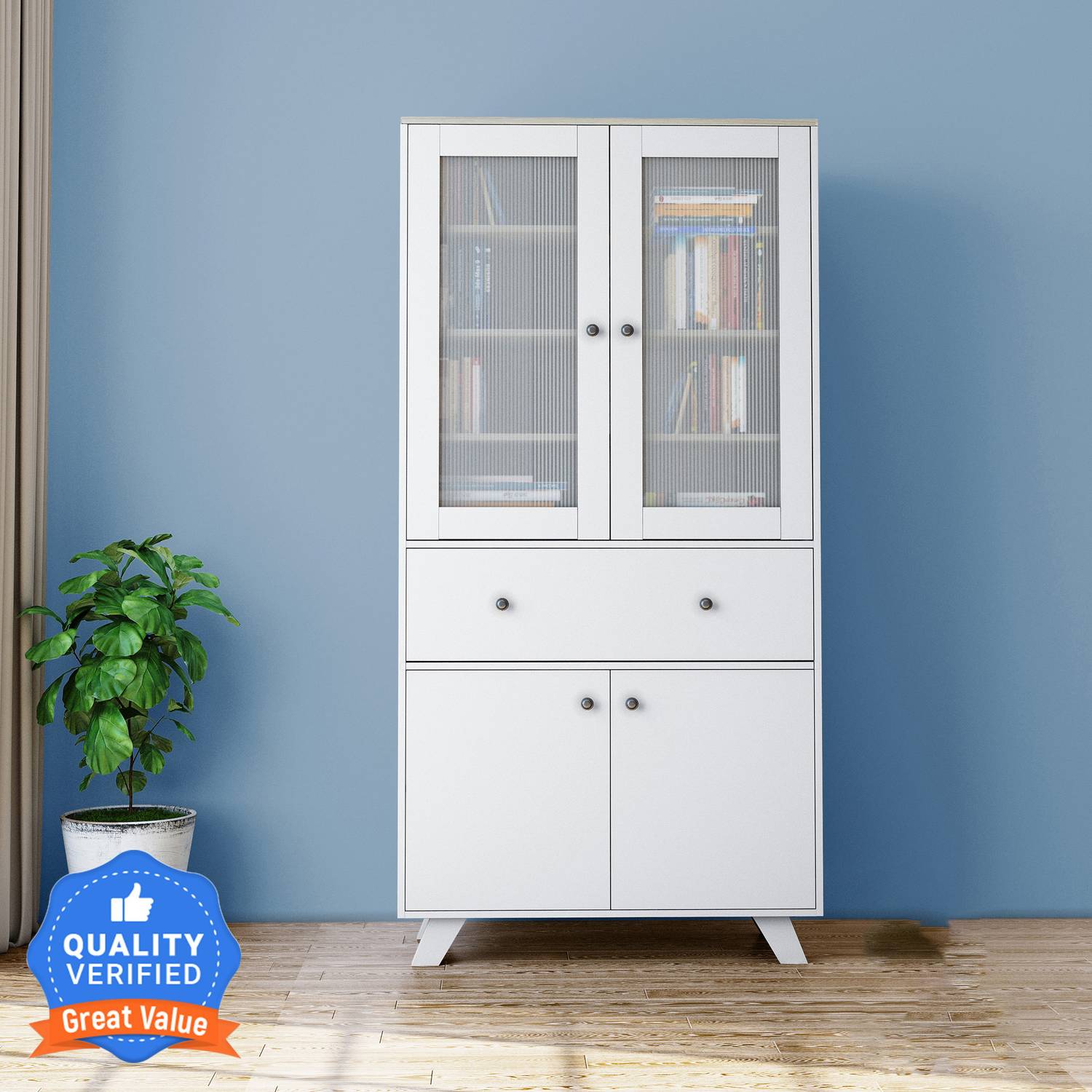 CARLTON LONDON Echelon Engineered Wood Close Book Shelf
