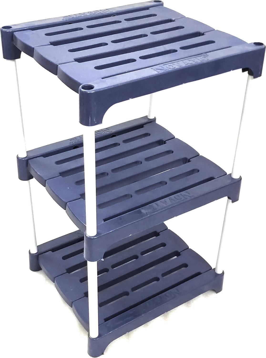 Bazooka Book Stand, Home Decor Storage Rack Showcase Organizer for Living Room, Office Plastic Open Book Shelf