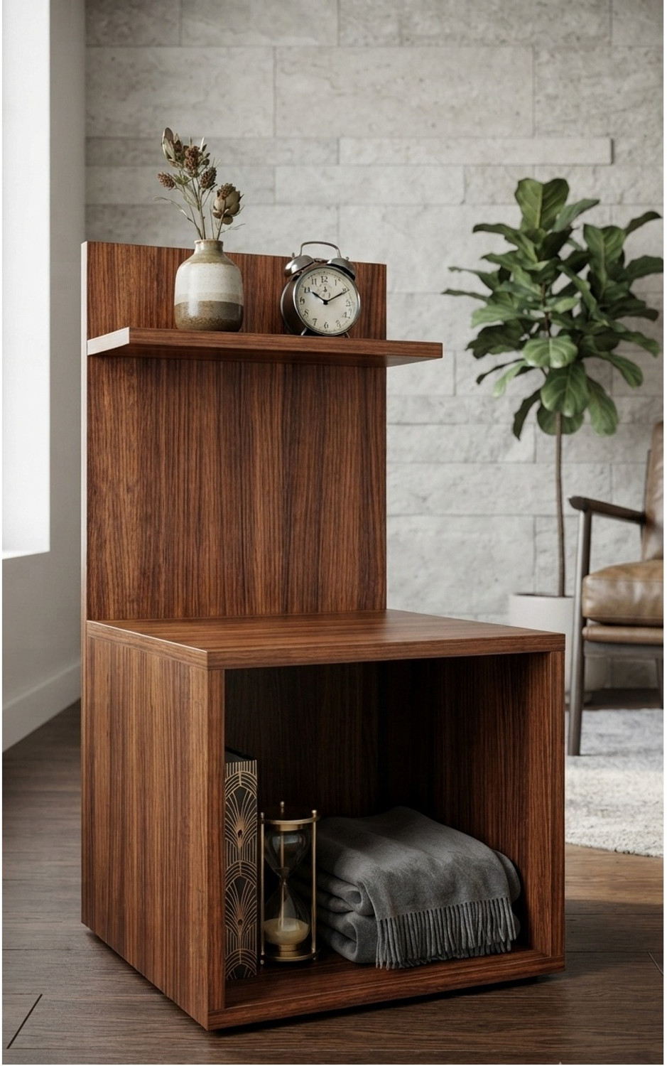 Image of PNDG Engineered Wood Open Book Shelf