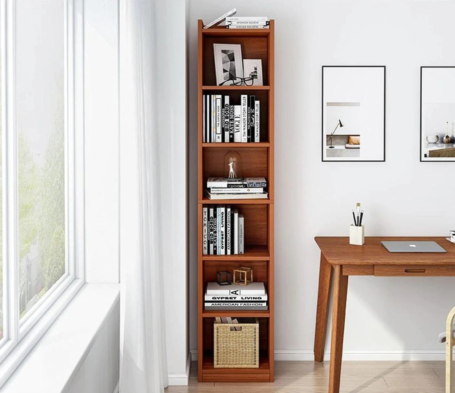 Image of Flipkart Perfect Homes Bookshelf Multipurpose Home Decor Storage Rack Bookcase Showcase Organizer Engineered Wood Open Book Shelf