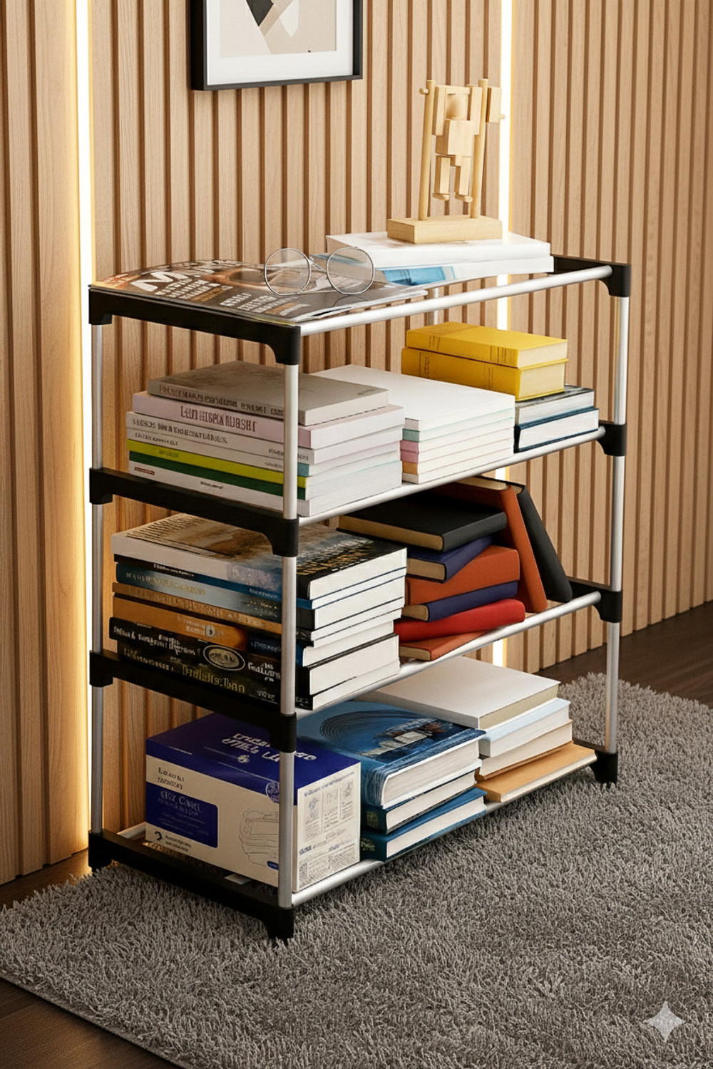Image of KAISER STORE This is a great storage cabinet for your home to store your shoes, books, kids Plastic Shoe Stand