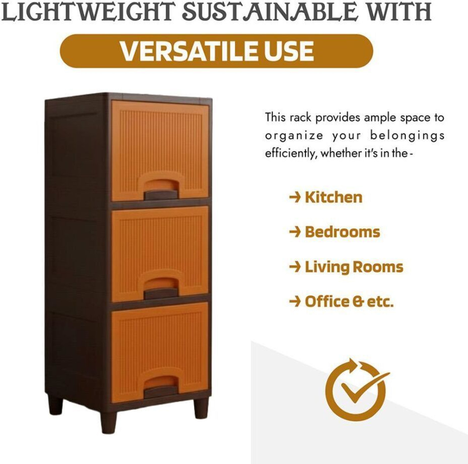 Image of MAXTID Plastic Semi-Open Book Shelf