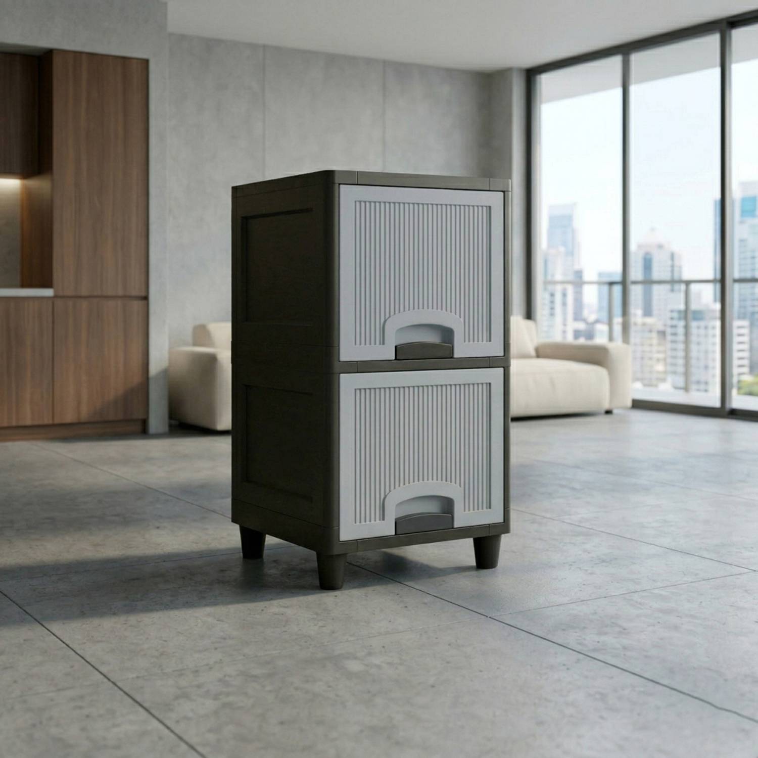MAXTID Large Capacity Multi-Layer Drawer Cabinet Plastic Open Boo