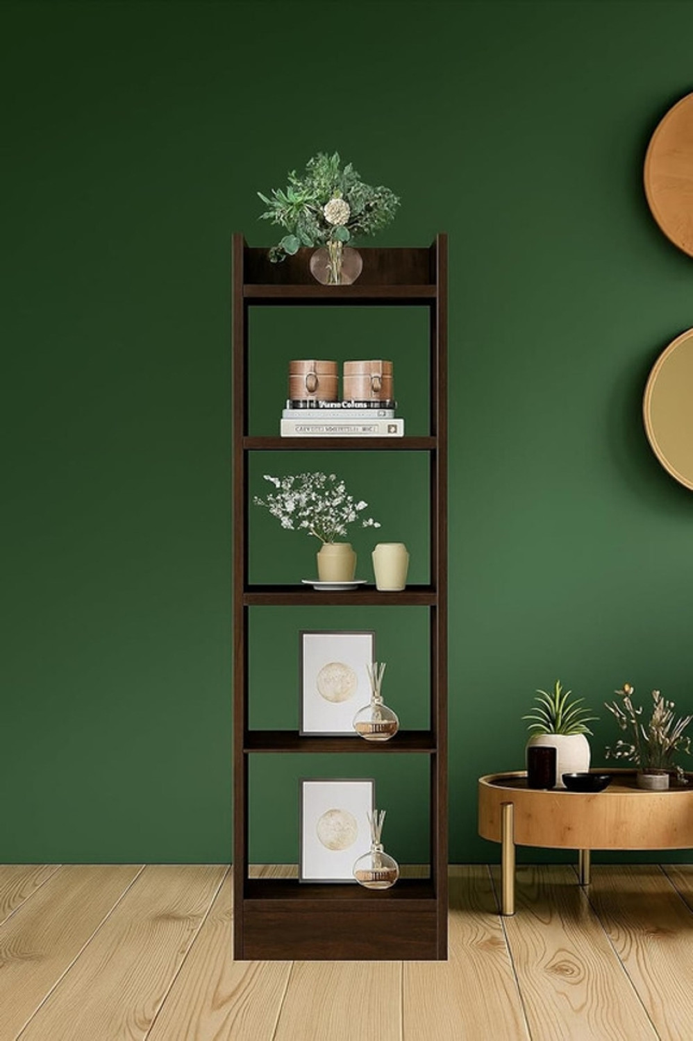 Image of Flipkart Perfect Homes 5 Tier open Bookshelf Multipurpose for Home Rack Showcase Organizer Engineered Wood Open Book Shelf
