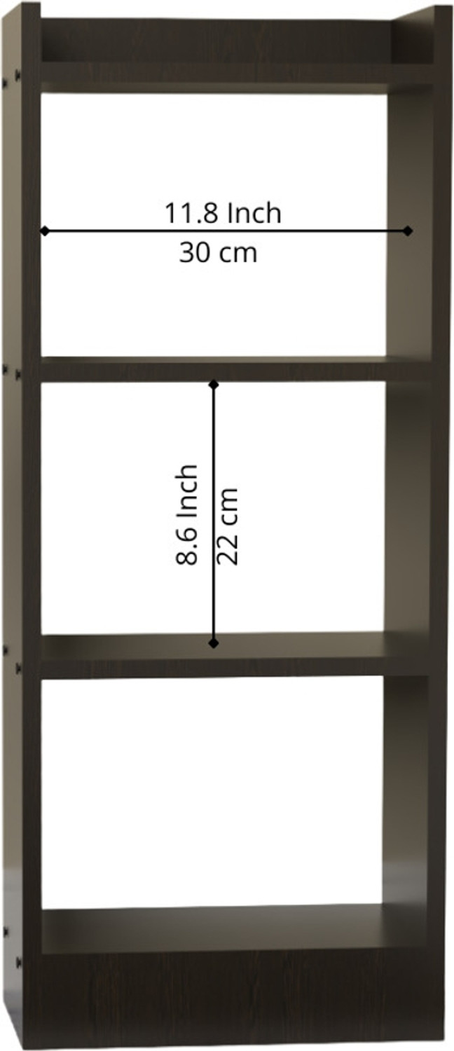 Image of neuspace Eiffel 3 Layer Engineered Wood Open Book Shelf