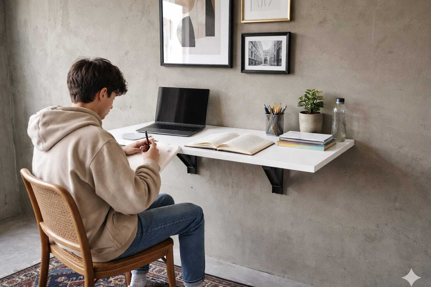 Image of Shivi Aanaya Enterprises WH Table White01 Engineered Wood Open Book Shelf