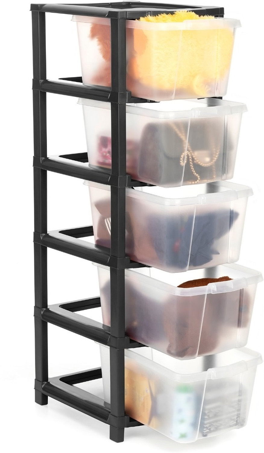 Image of ELIGHTWAY MART Plastic Open Book Shelf