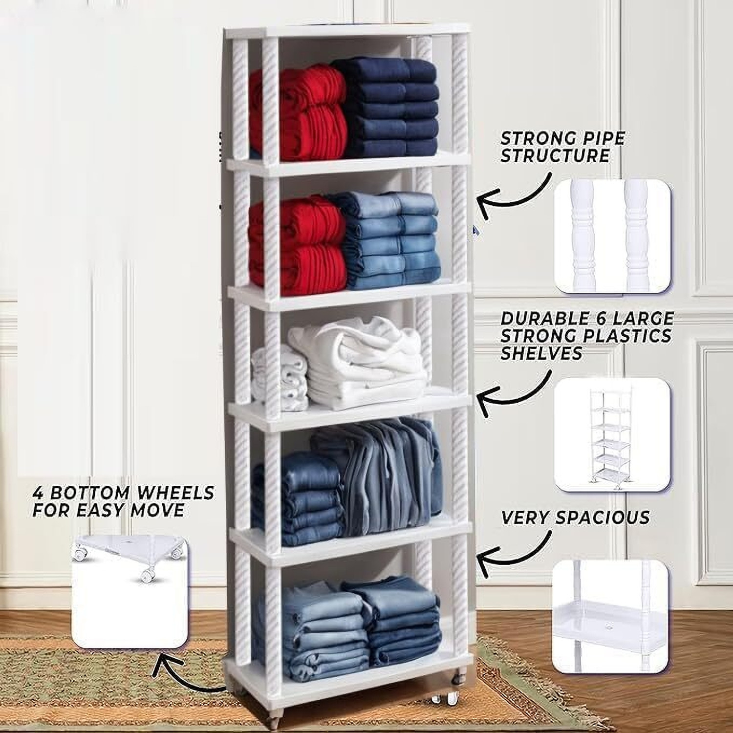 Image of YouCopia PVC Collapsible Wardrobe