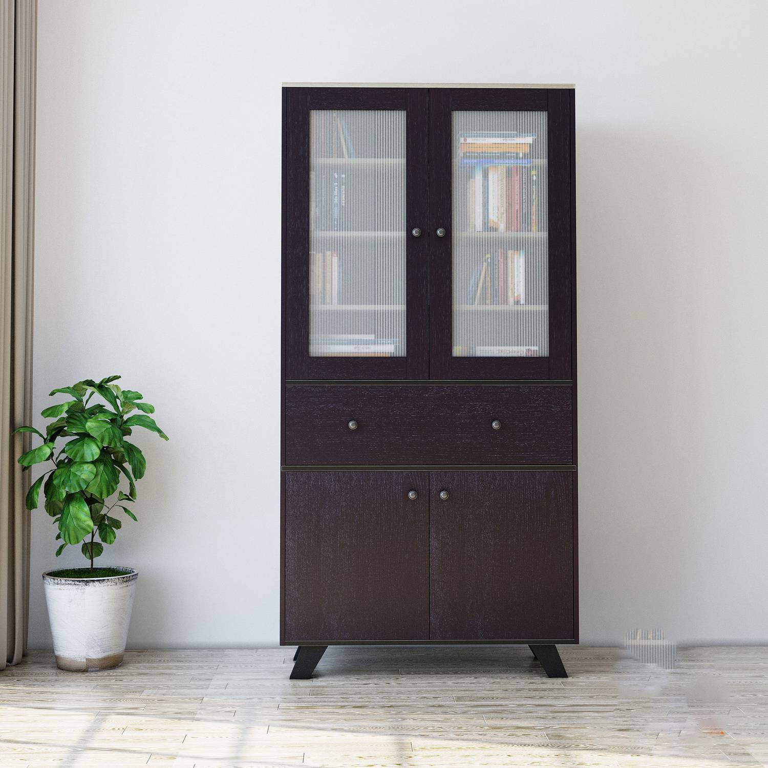 CARLTON LONDON Echelon Engineered Wood Close Book Shelf
