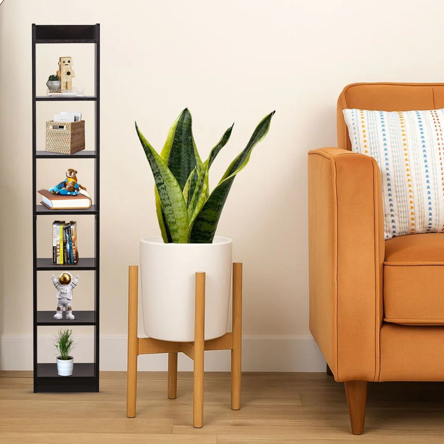 Image of YOVATECHLINE Engineered wood Engineered Wood Open Book Shelf