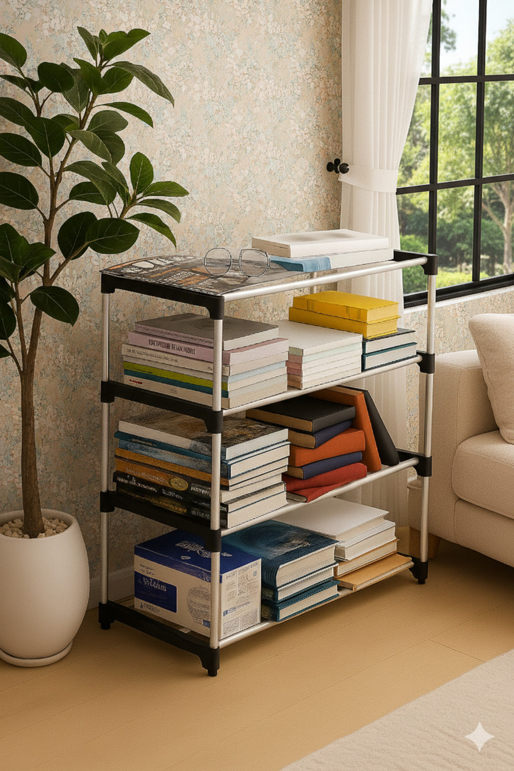 Image of Jaya Store This is a great storage cabinet for your home to store your shoes, books, kids Plastic Shoe Stand
