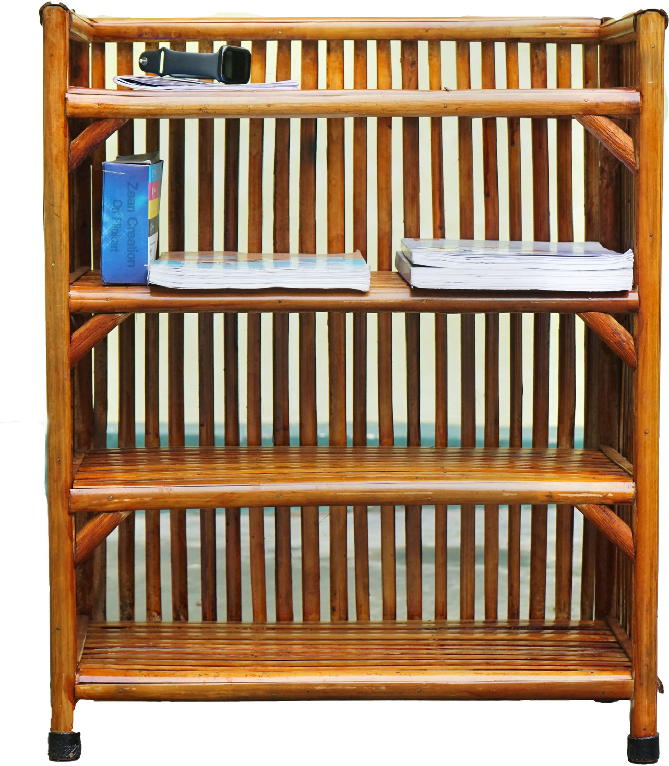Image of ZAANCREATION RACKNW1 Solid Wood Open Book Shelf