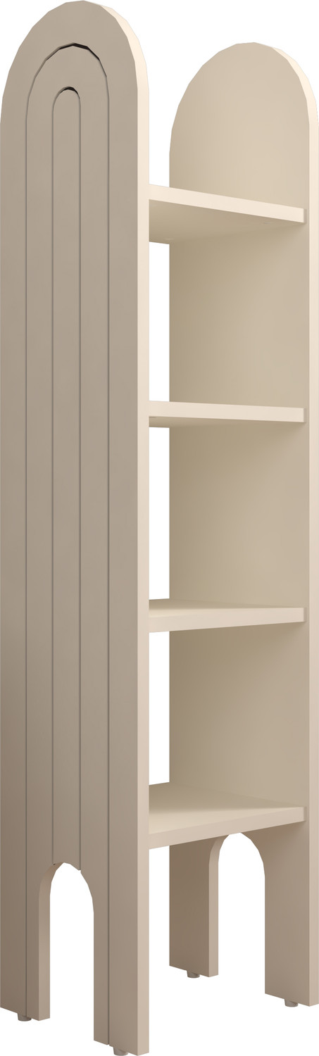 Image of spacesbyU Arelia Designer Bookshelf | Book Rack | Engineered Wood Open Book Shelf (Finish Color - Frosty White, DIY(Do-It-Yourself))