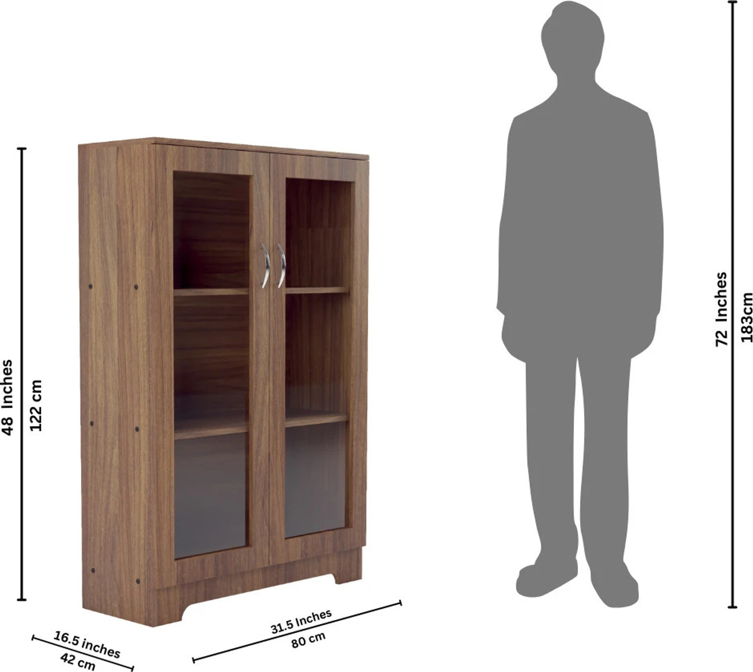 Image of SNAPFIT LIFESTYLE Book Nook Engineered Wood Close Book Shelf