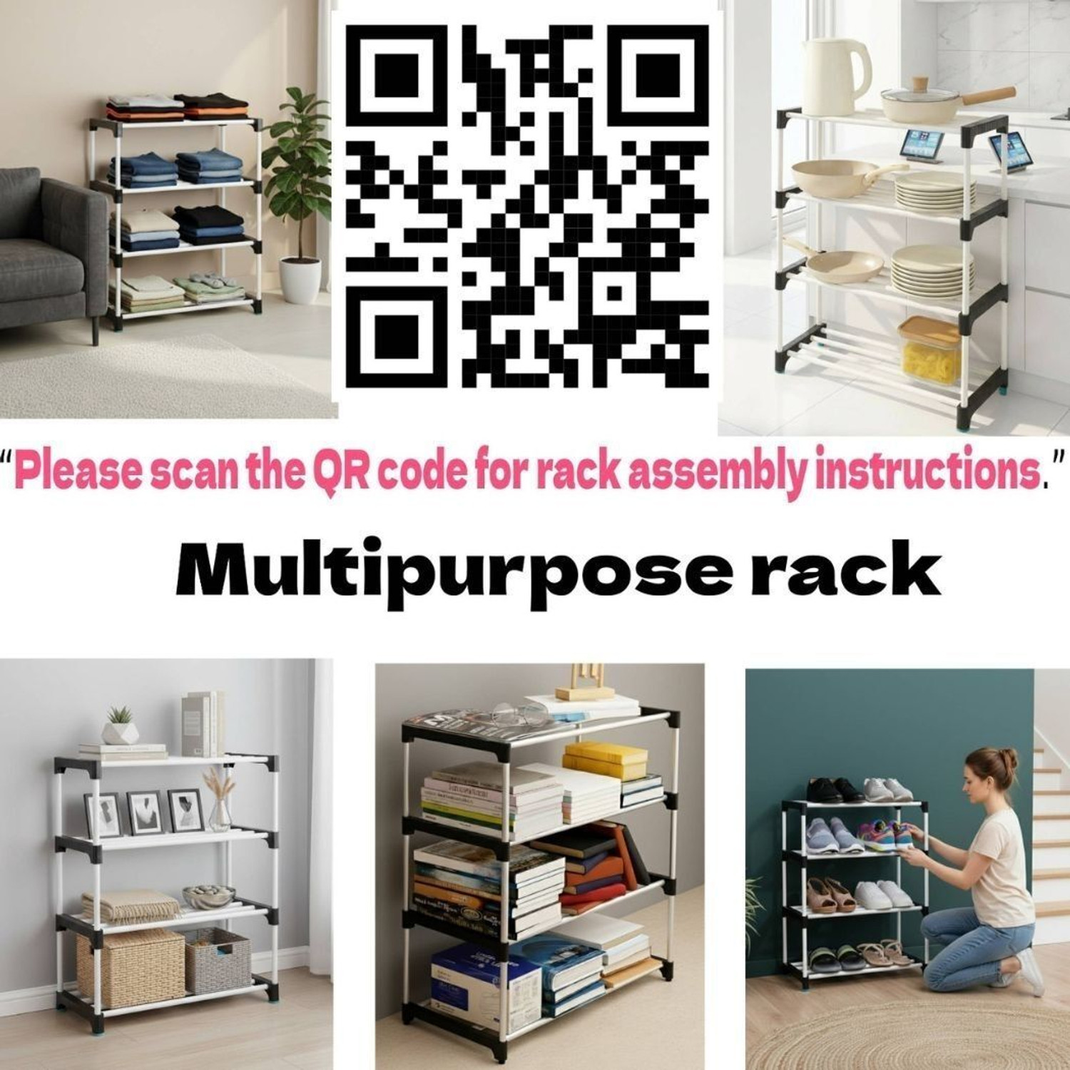 Image of Flipkart Perfect Homes Studio Plastic Open Book Shelf