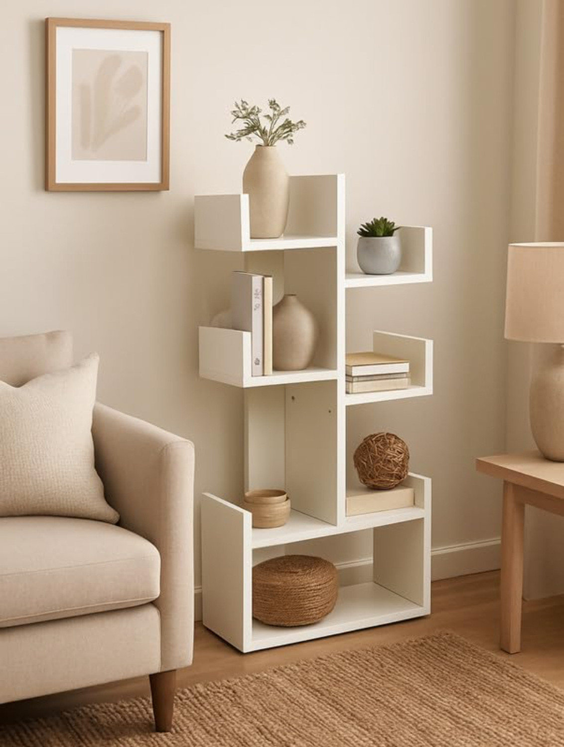Image of North Avenue UrbanStack Edge Storage Rack Organizer for Books Display Decorative Items Engineered Wood Open Book Shelf