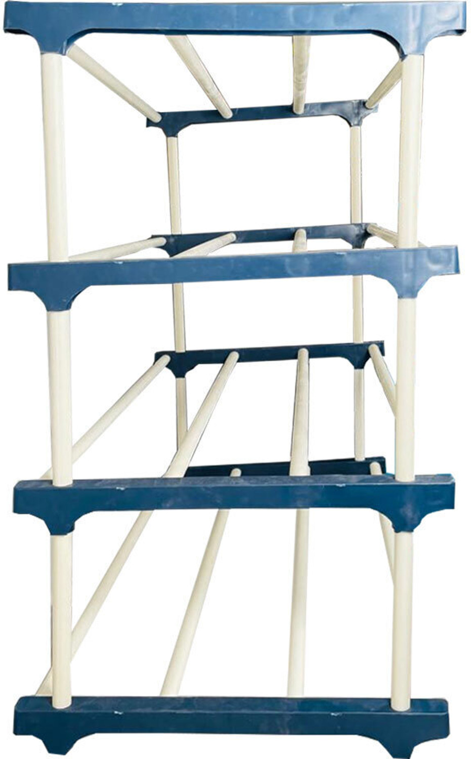 Image of TURBOMAX Multipurpose shoe rack /Wardrobe Heavy Material PVC Plastic Pipes with cover Plastic Open Book Shelf