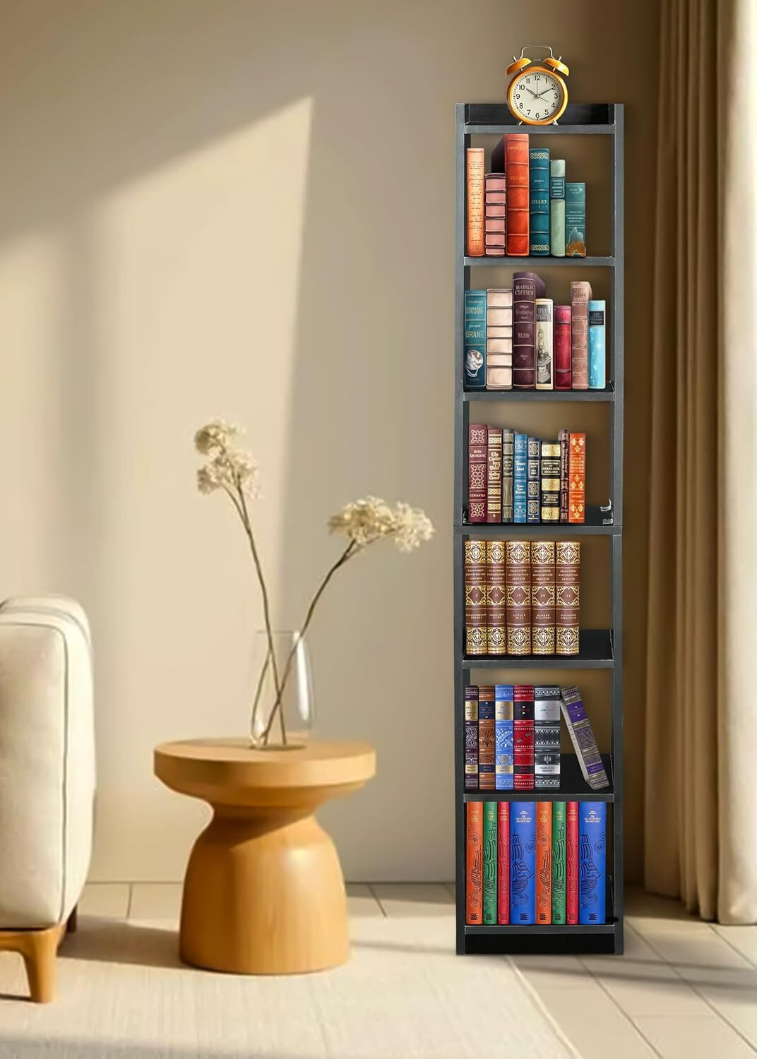 Image of Flipkart Perfect Homes Bookshelf Multipurpose Home Decor Storage Rack Bookcase Showcase Organizer Engineered Wood Open Book Shelf
