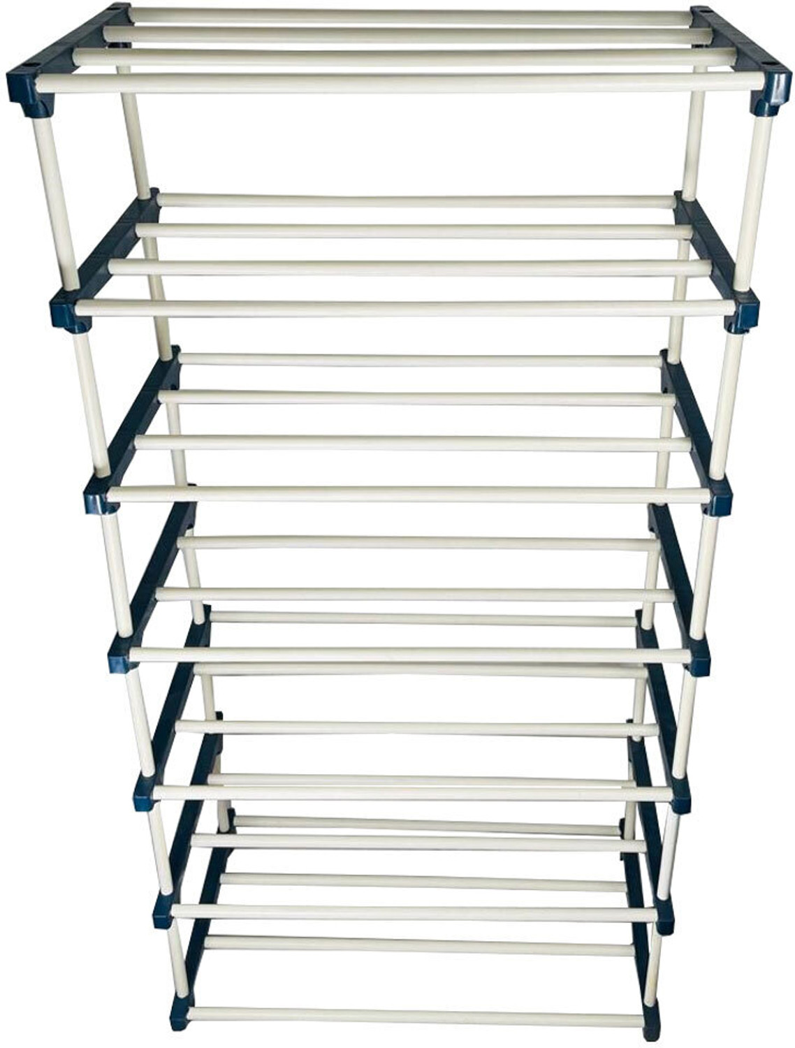 Image of TURBOMAX 7 Tiers Book Shelf for Home Library Multipurpose Storage Organizer Rack Stand Plastic Open Book Shelf