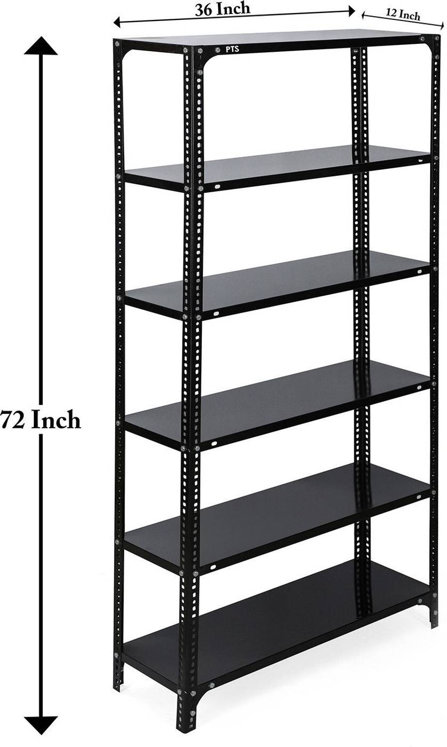 fiora 6-Shelf Metal Storage Book Shelf - Image 5