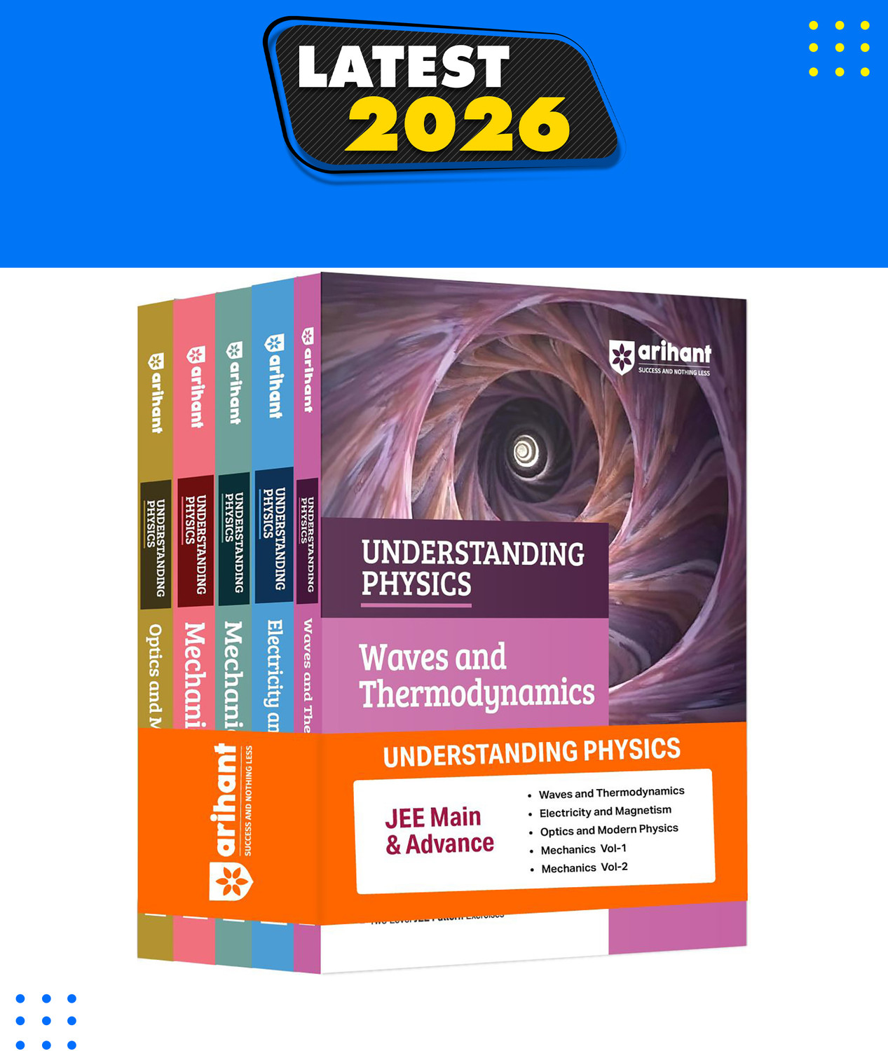 Image of Arihant Understanding Physics (Set of 5) | Mechanics Vol 1 & 2, Electricity & Magnetism, Waves & Thermodynamics, Optics & Modern Physics for JEE Main & Advanced 2026-2027 | Modular Theory, Concept Practice & Two-Level JEE Pattern Exercises | DC Pandey