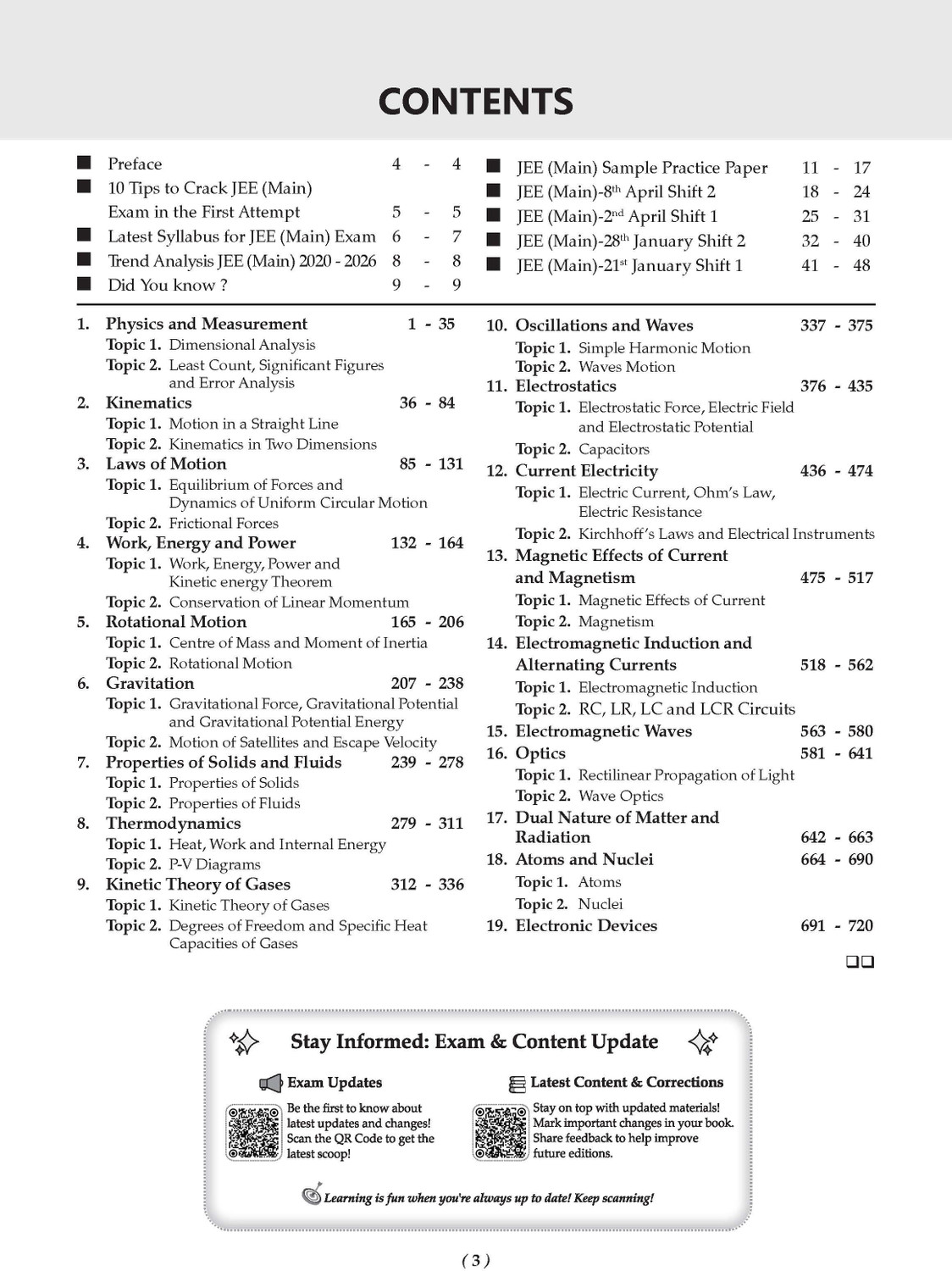Image of JEE Main 25 Years' (203 Shifts: 2002 - 2026) Chapter-wise & Topic-wise Physics, Chemistry & Mathematics