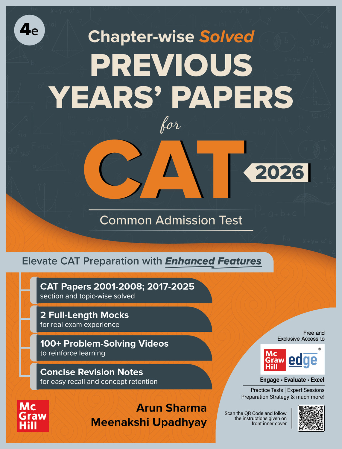 Image of CAT 17 Years Chapterwise & Topicwise Previous Years Solved Papers, 4e, by Arun Sharma (2001-2008 & 2017-2025) | 2 Full Length Mocks | 100+ Problem Solving Videos | CAT PYQ book 2026