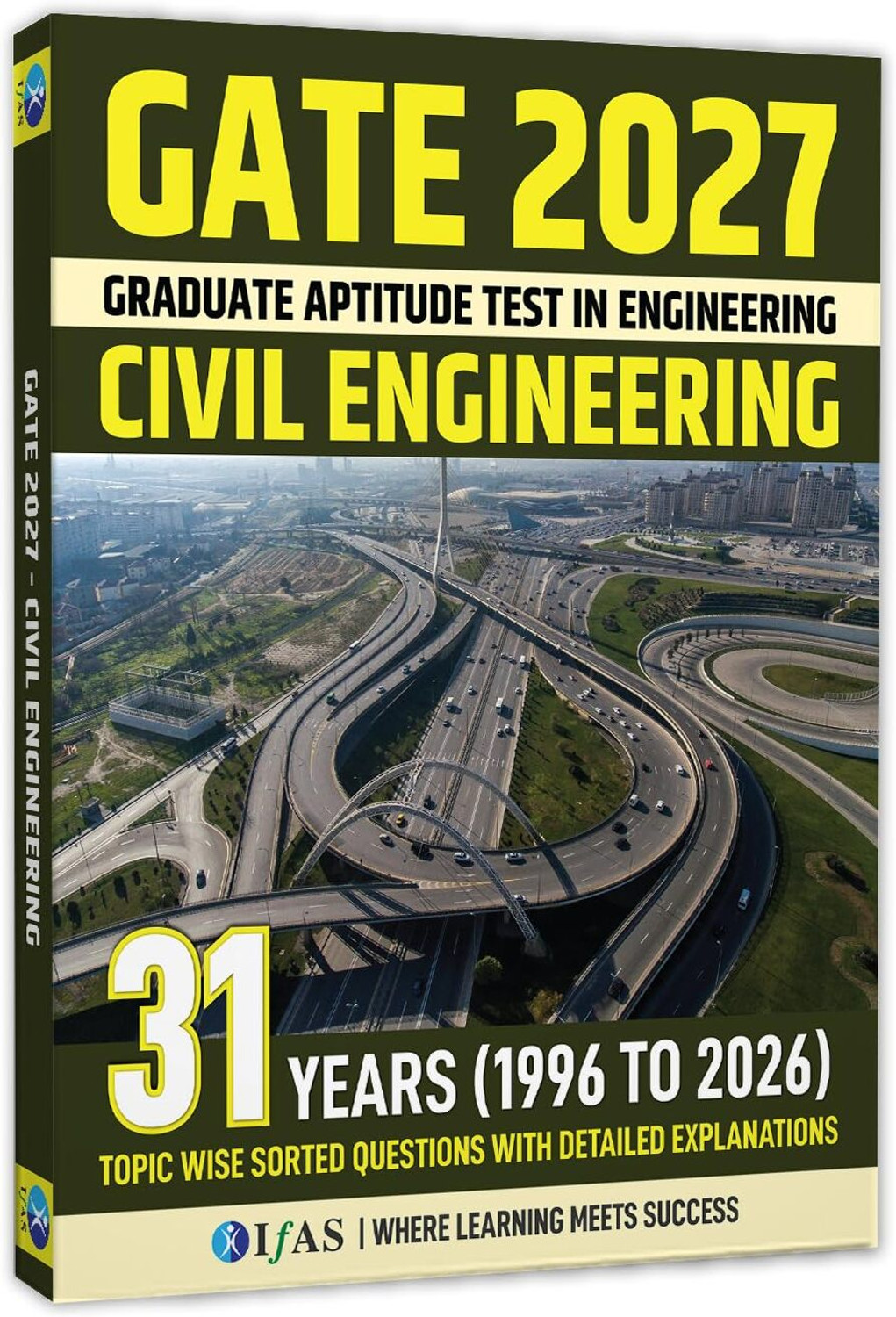 Image of GATE Civil Engineering 2027 - 31 Years (1996-2026) Topic-Wise Sorted Previous Year Solved Papers with Detailed Explanation | PYQ Book for GATE Exam | Two Brothers