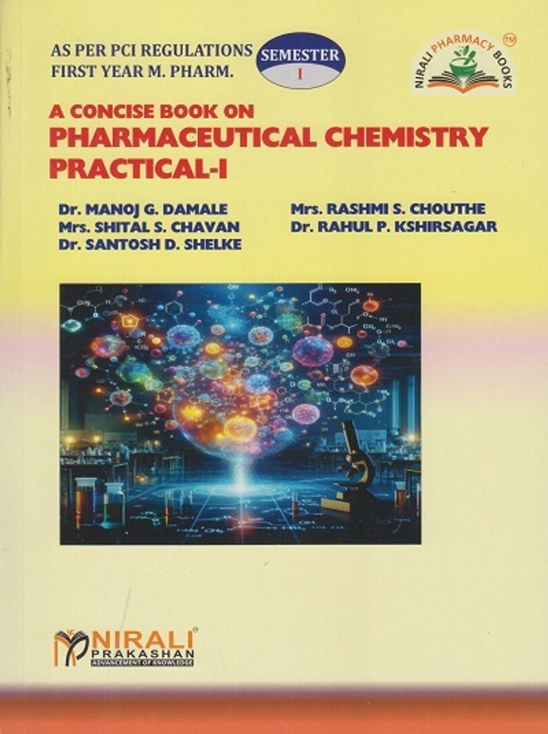 Image of A Concise Book on PHARMACEUTICAL CHEMISTRY PRACTICAL 1 (First Year (FY) MPharm - Semester 1 - As Per PCI Regulations Syllabus)