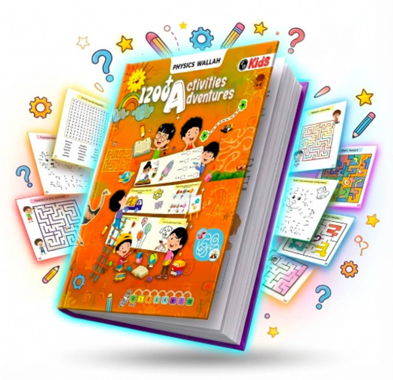 Physics Wallah 1200+ Activity Book For Kids 4+ Years Old- Adventu